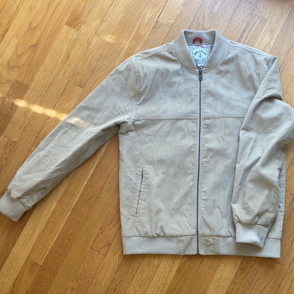 Iron and Resin corduroy bomber mens size large